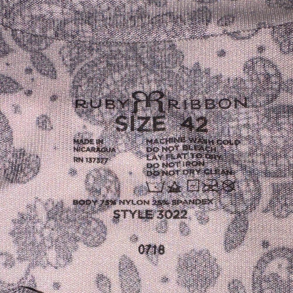 Ruby Ribbon Black And White Patterned Camisole Or… - image 2